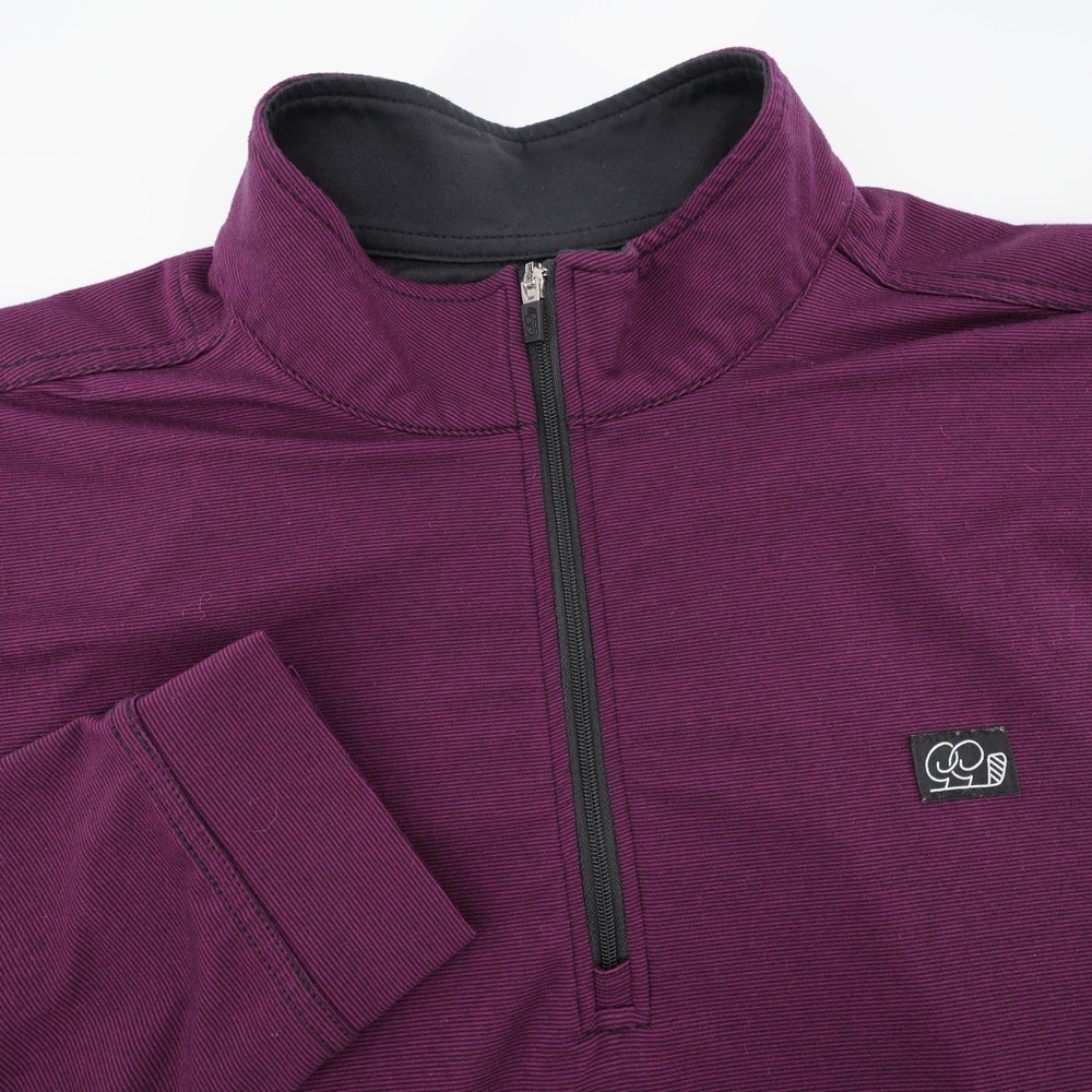 Good Good Fighting For Par‎ Quarter 1/4 Zip Pullover Purple Mens XL